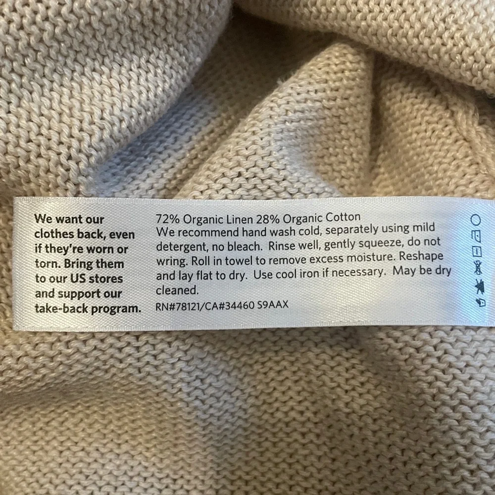 Eileen Fisher Organic Linen Cotton Cardigan🖤 - Picture 12 of 12